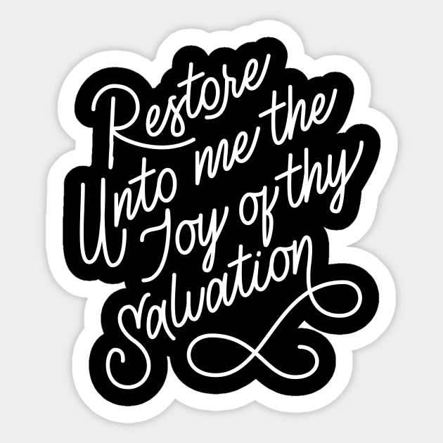 Restore Unto Me Sticker by EddyMumbles